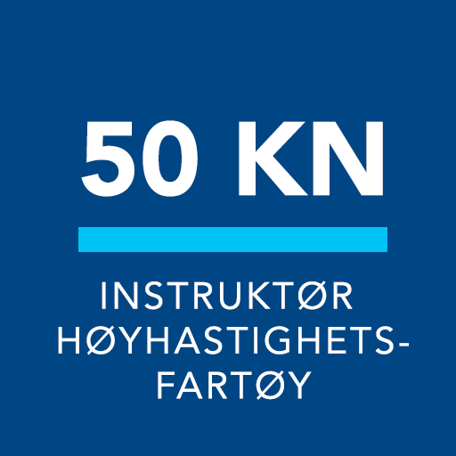 50 knop Instruktører av høyhastighetskurs tekst på blå bakgrunn
