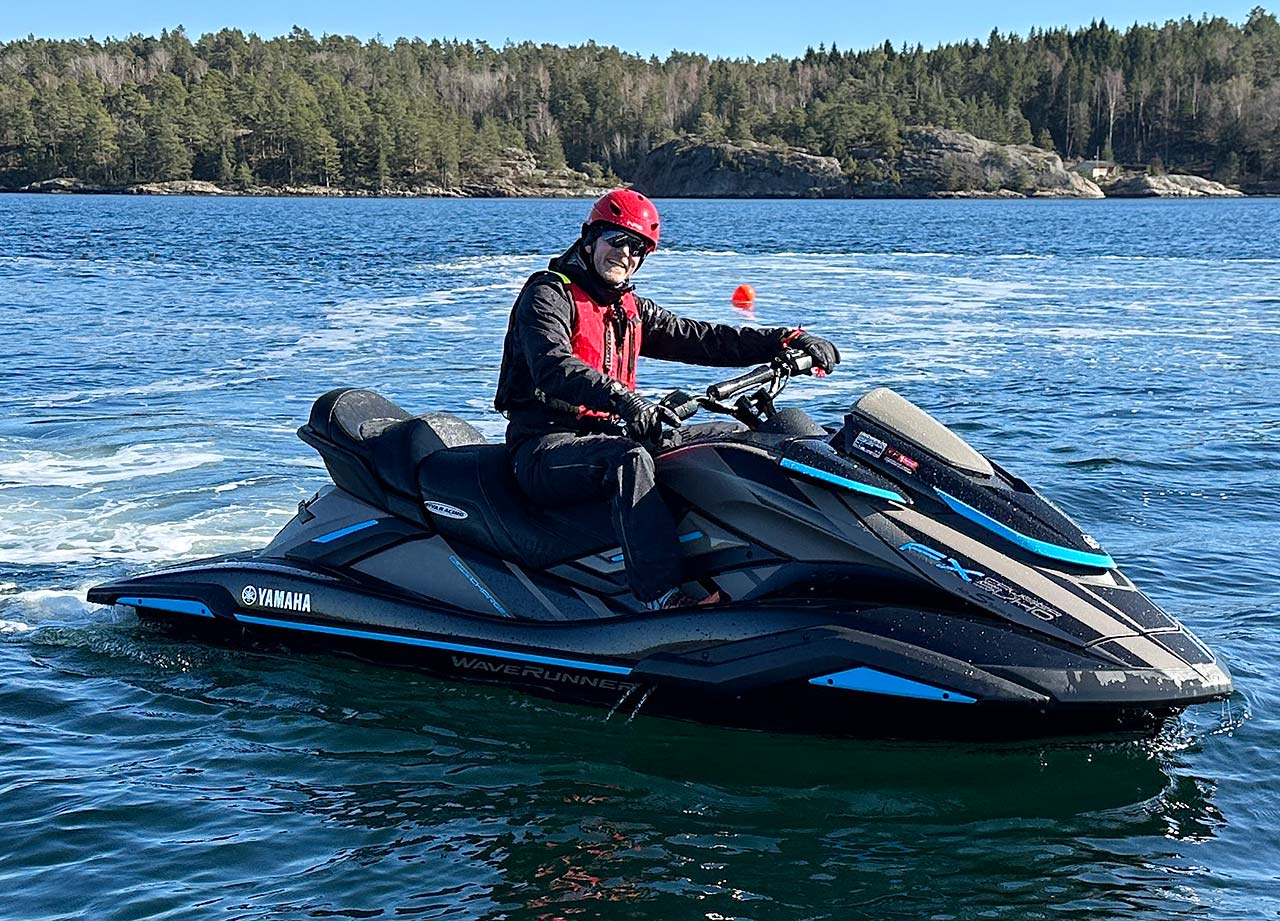 Høyhastighetskurs på vannscooter med Yamaha Waverunner SVHO.